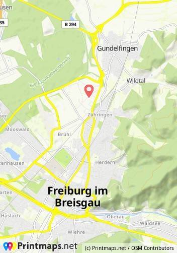 Karte Fitnessstudio Multisports Freiburg